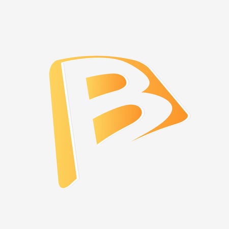 Abstract icon based on the letter bのイラスト素材