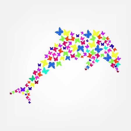 dolphin iconのイラスト素材