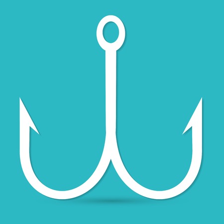 fishing hook iconのイラスト素材