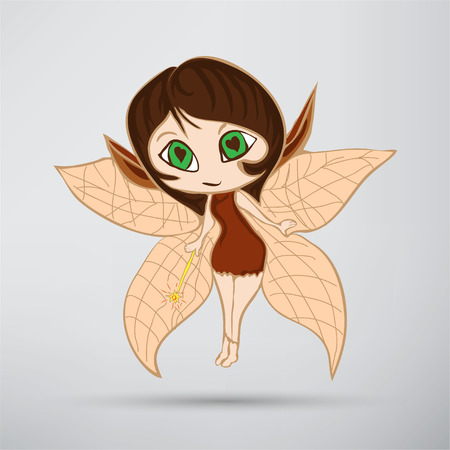 Illustration of a beautiful fairy in flightのイラスト素材