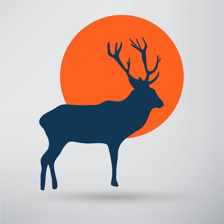 Deer iconのイラスト素材