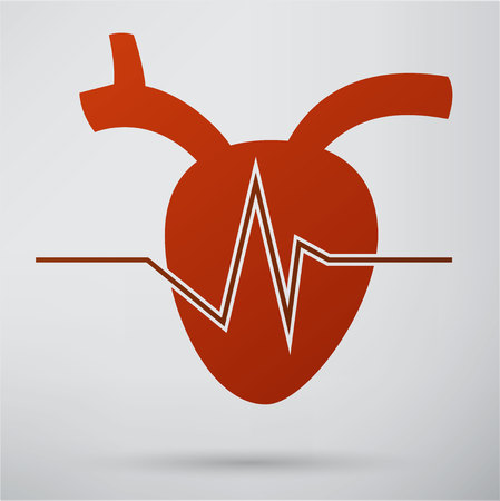 human heart iconのイラスト素材