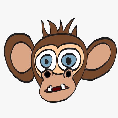 illustration of Cartoon Monkeyのイラスト素材