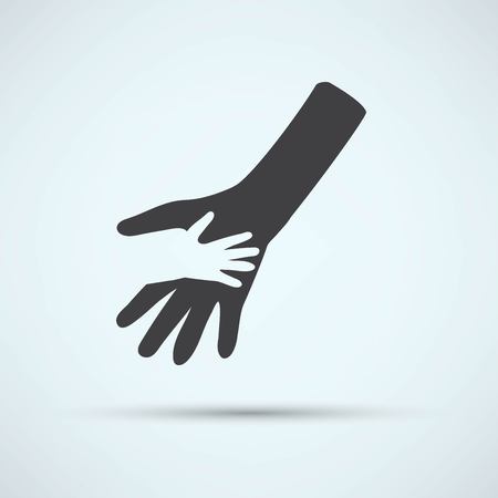 helping hand iconのイラスト素材