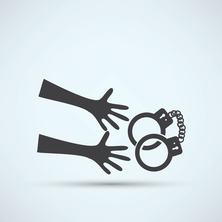 isolated modern police iconのイラスト素材