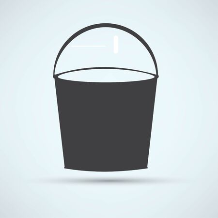 bucket vector iconのイラスト素材