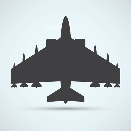 airplane symbol on a white backgroundのイラスト素材