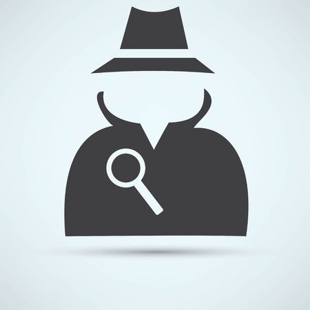 Man in suit. Secret service agent iconのイラスト素材