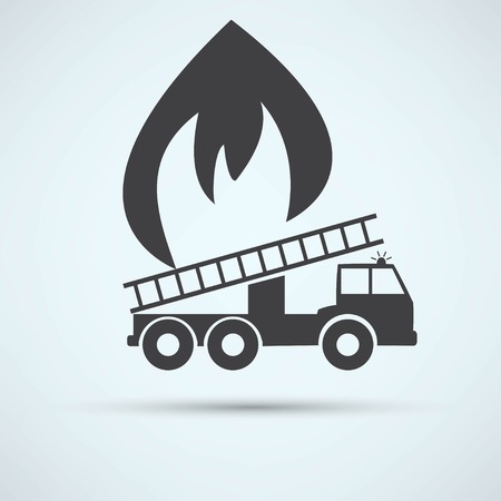 illustration of a fire engineのイラスト素材