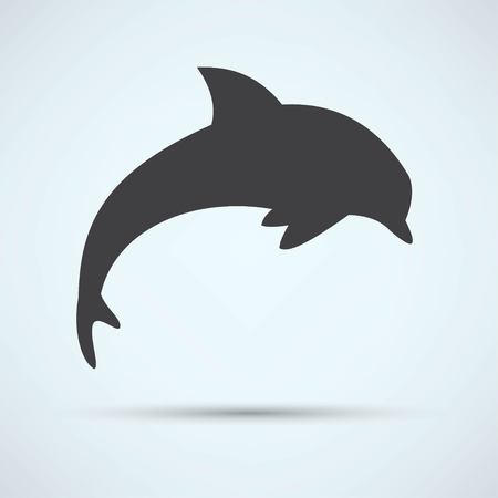 dolphin iconのイラスト素材
