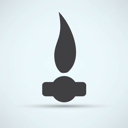 Gas Flame Iconのイラスト素材