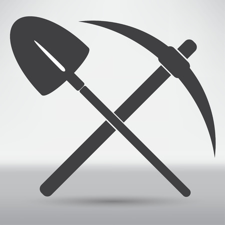 pick and shovel symbolのイラスト素材