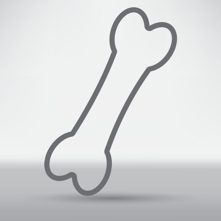 Outlined Dog Boneのイラスト素材
