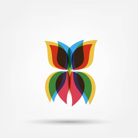 Abstract butterfly shapeのイラスト素材