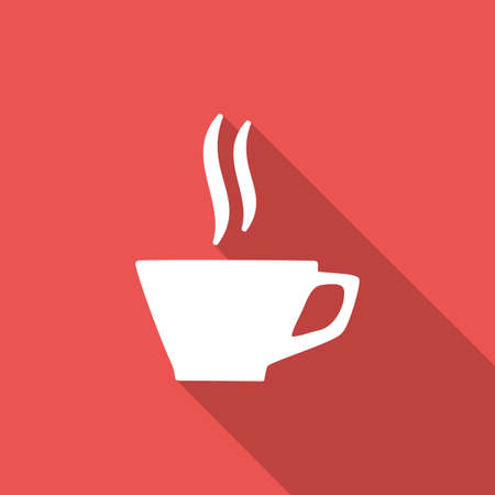 Icon cup with a long shadowのイラスト素材