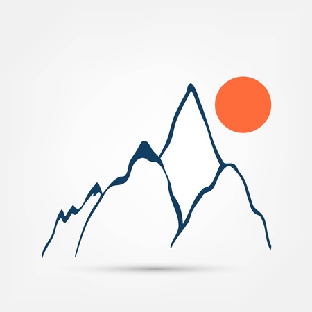 Mountains iconのイラスト素材