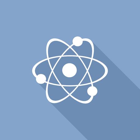 Molecule Icon with a long shadowのイラスト素材