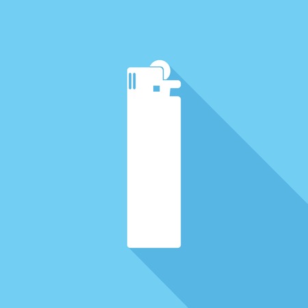 Icon lighter with a long shadowのイラスト素材