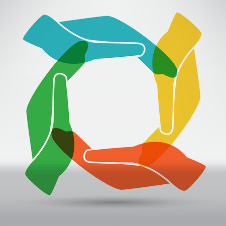 hands connectingのイラスト素材