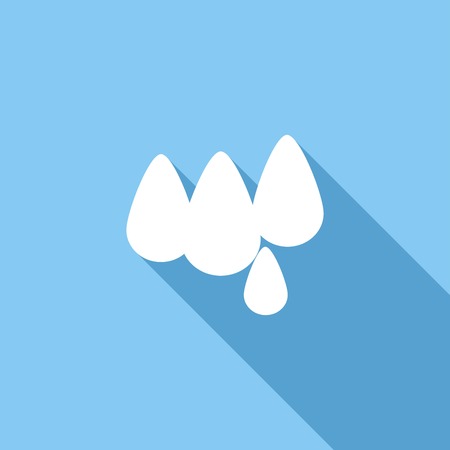 Drop icon with a long shadowのイラスト素材