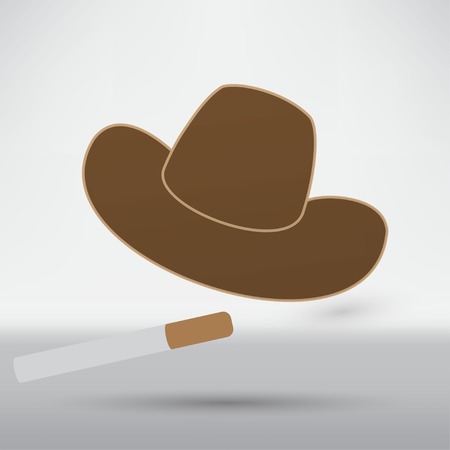 cowboy smokingのイラスト素材