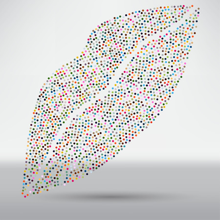 Kiss lips vector lipstick icon passion symbol peopleのイラスト素材