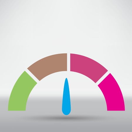 speedometer iconのイラスト素材