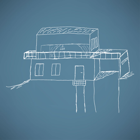 House sketchのイラスト素材