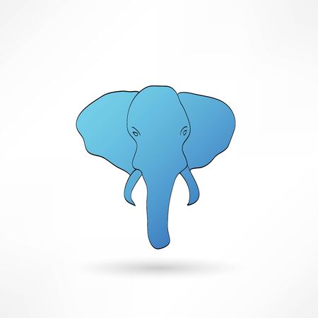Elephant iconのイラスト素材