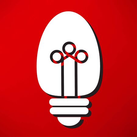 Light bulb vector iconのイラスト素材