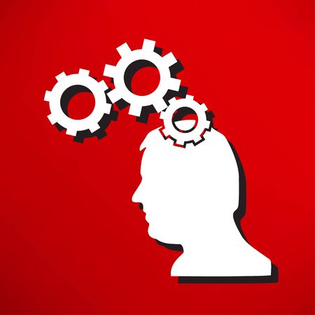 Gear head iconのイラスト素材