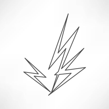 lightning iconのイラスト素材