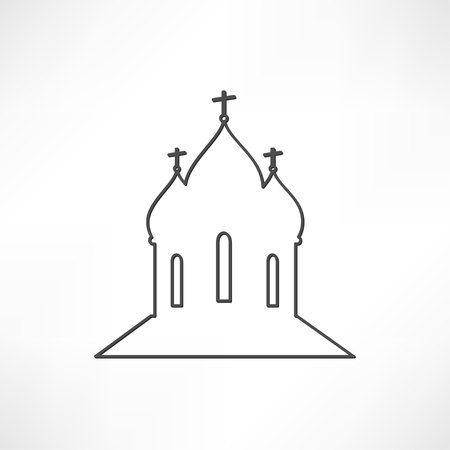 Orthodox Cathedral Churchのイラスト素材