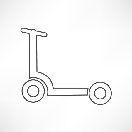 scooter isolatedのイラスト素材