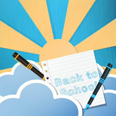 Vintage Back to School Designのイラスト素材