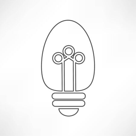 Light bulb vector iconのイラスト素材