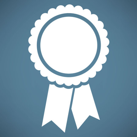 badge with ribbons icon