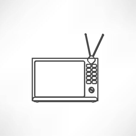 tv iconのイラスト素材