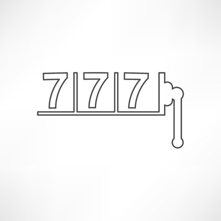 777 iconのイラスト素材