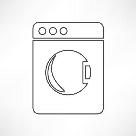washing machine iconのイラスト素材