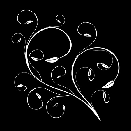 Delicate background of whorls. Decorative elements can be used independently. Vector illustration.のイラスト素材