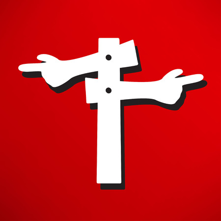 blank road sign iconのイラスト素材