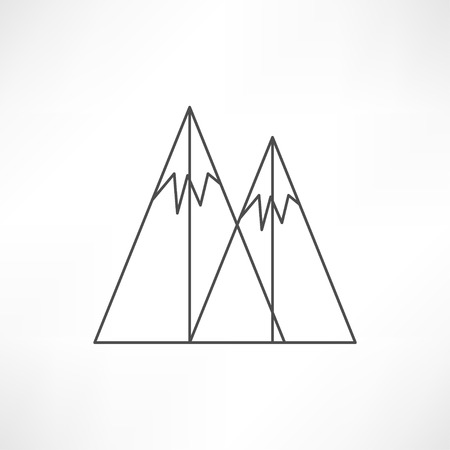 mountain iconのイラスト素材