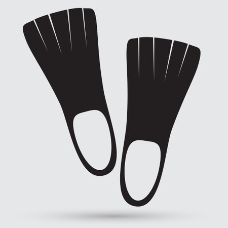 flippers iconのイラスト素材