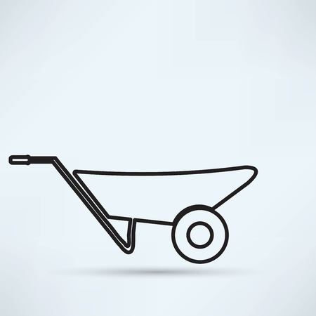 handcart iconのイラスト素材