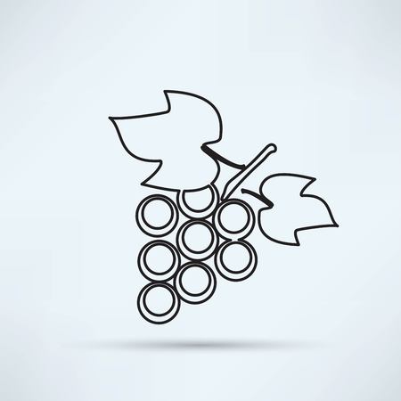 grapes iconのイラスト素材