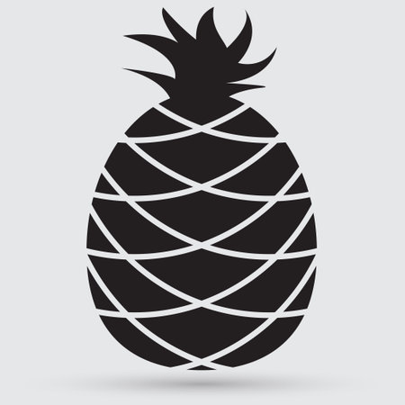 pineapple iconのイラスト素材