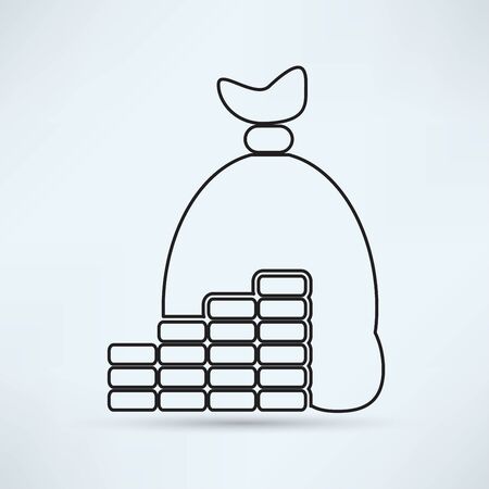 Money bag iconのイラスト素材