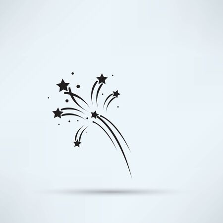 Fireworks rockets sign icon. Explosive pyrotechnic device symbolのイラスト素材