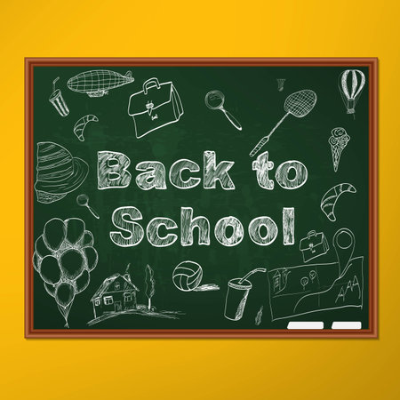Back to school backgroundのイラスト素材